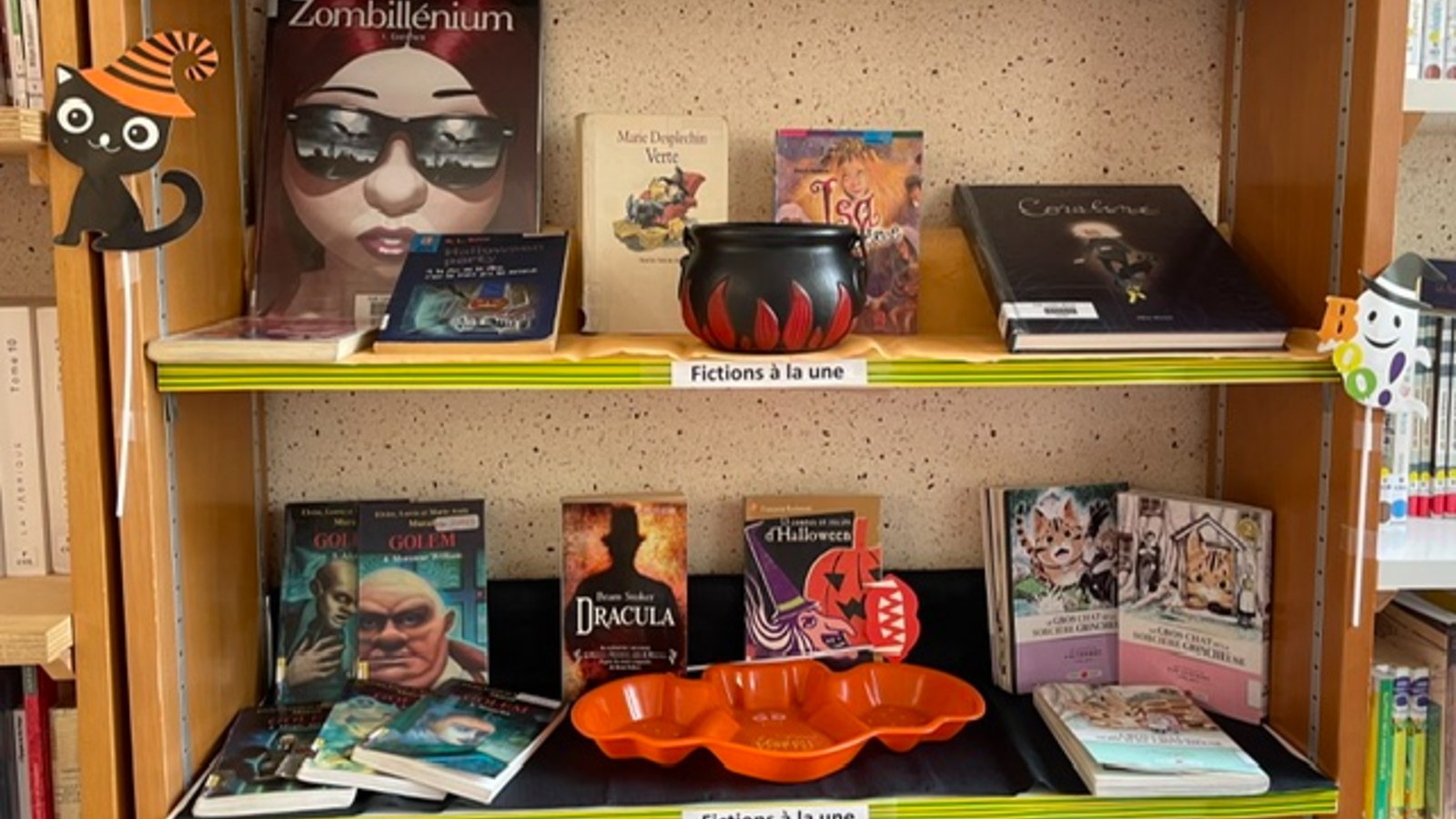 Le CDI du collège se met à l'heure d'Halloween